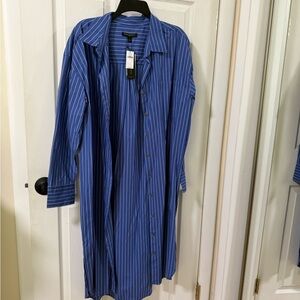 Banana Republic Blue Striped Dress